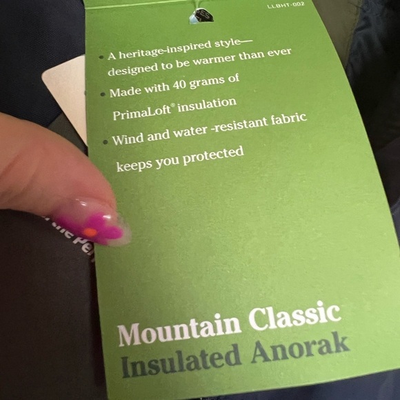 NWT LL Bean Mountain Insulated Anorak - Picture 4 of 6